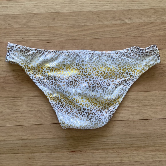 Victoria’s Secret White, Gold & Silver Swim Bottoms - Picture 4 of 6
